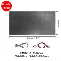 Venta caliente de fábrica P3.076 Módulos LED de interior SMD1415 a todo color 320*160mm Módulos de pantalla LED impermeables para publicidad