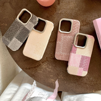 Coques de téléphone en jean à carreaux pour iPhone 18 Pro Max, 18 Fold, 17, 16, 15, 14, 13 Air Plus Pro Max – Étui de protection premium et délicat