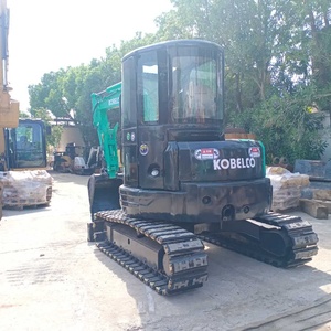 Mini-excavatrice Kobelco SK55 d'occasion Shanghai 1.5ton-8ton Poids opérationnel Vanne hydraulique Kawasaki de marque Noyau inclus - Product Image 4