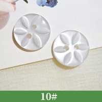 Boutons en résine pour chemises, cardigans, manteaux, pyjamas, colorables, formes simples (carré, cœur, fleur de prunier, irrégulière), à 2 ou 4 trous
