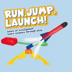 Rocket Toy Shoots up to 100 Feet Foam Rockets and Sturdy Launcher Stand With Foot Launch <b>Pad</b> Outdoor Play Toys for Kids - Product Image 4
