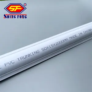 pvc floor duct white arc floor cable trunking 35x10mm 50x15mm D line pvc cable duct