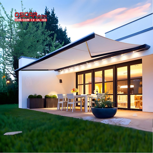 Auvent motorisé en <span class=keywords><strong>tissu</strong></span> moderne <span class=keywords><strong>pour</strong></span> patio extérieur, personnalisé à 270 degrés, fenêtre de porte de voiture, tente Rv, cassette latérale, auvent rétractable - Product Image 3