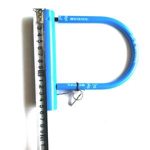 Candado en U Weixing de Acero para Bicicleta, Rojo y Azul, Duradero, Antirrobo, con Llaves, para Ciclismo al Aire Libre - Product Image 3