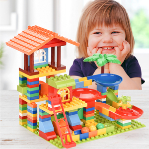 Blok Bangunan Besar DIY Balap Marmer Blok Besar Blok Blok Perosotan Funnel Mainan Bata Besar Diy untuk Hadiah Anak-anak 178 Buah - Product Image 5