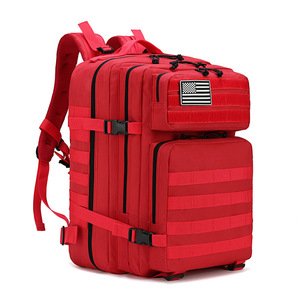 Sac à dos tactique 36-55L grande capacité pour sports de plein air unisexe couleur unie avec poche zippée et sangles détachables - Product Image 4