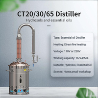 Petit extracteur d'huiles essentielles domestique pour plantes, machine de concentration d'huiles essentielles, distillateur en acier inoxydable et cuivre pur