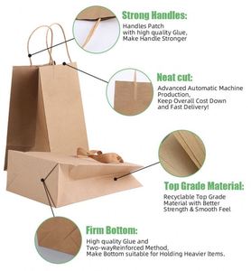 Bolsas de Papel Ecológicas con Logotipo Impreso Personalizado, Bolsas de Papel Kraft Impresas al por Mayor, Bolsas de Papel de Alta Calidad con su Propio Logotipo - Product Image 6