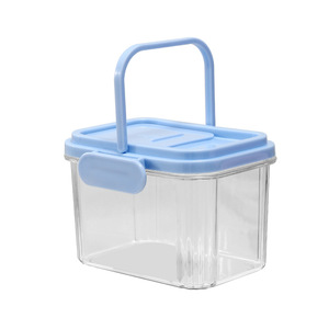 Stackable Food Container Plastic Rectangle Clip On Lid Kitchen Freshness Preservation Storage Box For Dry Goods - Product Image 5