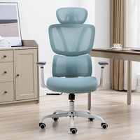 Nouvelle Arrivée - Chaise de Bureau Exécutive Pivotante Blanche à Cinq Pieds, Moderne, en Maille, Luxe, pour Salle de Réunion et Bureau à Domicile
