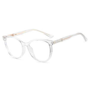 Monture de lunettes optiques Partagas <span class=keywords><strong>en</strong></span> TR90, ronde, avec charnière à ressort, anti-lumière bleue, pour femmes - Product Image 3