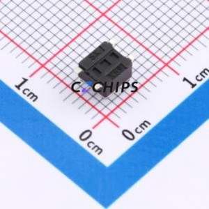 TS110926043 Tactile Switch SMD-4P,4.5x4.5mm Switch Single Pole Single Throw Round Button 2.6N 4.3mm - Product Image 2