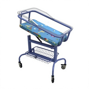 Carrito de Hospital para Bebés Recién Nacidos de Grado Médico, con Cesta Transparente y Sistema Anti-regurgitación - Product Image 5