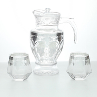 Ensemble de verres à vin et eau, décorations personnalisées, pour whisky, verres à boisson, en cristal dur, tasses, avec couvercle, réutilisable, vente en gros, pièces