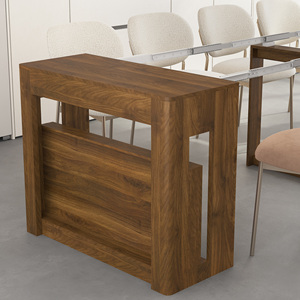 <span class=keywords><strong>Table</strong></span> à manger et bureau extensible - <span class=keywords><strong>Table</strong></span> console convertible avec support pour <span class=keywords><strong>rallonges</strong></span>, meubles pour cuisine, salon, salle de réunion - Product Image 4