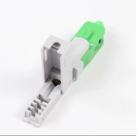 Connecteur rapide SC/APC à fibre optique vert simple pour câble de branchement FTTH intérieur ZS-N712
