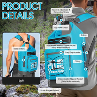 Sac à dos isotherme à rabat souple à motif léopard avec design imperméable et étui pour téléphone pour la natation