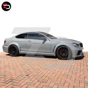 Venta de Fábrica: Kit de Carrocería BS 2008-2014 con Guardabarros Delanteros, Faldones Laterales, Parachoques, Alerón y Capó para <span class=keywords><strong>Mercedes</strong></span> <span class=keywords><strong>Clase</strong></span> C W204 C63 <span class=keywords><strong>C200</strong></span> C300 - Product Image 6