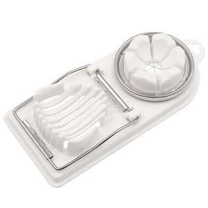 2‑In‑1 Egg Slicer Multi‑Function Stainless Steel Wire Egg Cutter For Hard Boiled Egg Fruit Salad <b>Kitchen</b> <b>Gadget</b> - Product Image 4