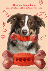 Haute qualité en caoutchouc chien os jouet à mâcher Durable chien os interactif animal de compagnie jouet à mâcher chiot dents propre molaire indestructable chien jouets - Product Image 2