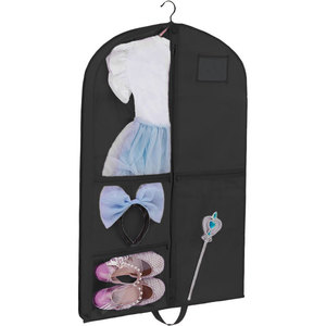 Bolsa para Disfraces de Danza para Niños de Poliéster 210D con Ventana de PVC Colgante, 3 Bolsillos Transparentes, Cremallera Central, Tarjetero, para Ballet, Recital, Cosplay - Product Image 6