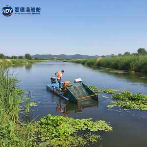 เรือขุดเก็บเกี่ยวผักตบชวาสำหรับทำความสะอาดแม่น้ำและกำจัดพืชน้ำ - Product Image 1