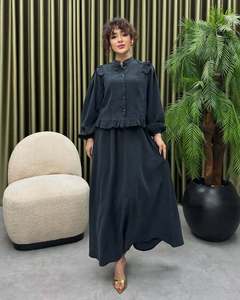 Ensemble <span class=keywords><strong>Femme</strong></span> ACEzung Col Montant Manches Longues Chemise Jupe Longue Élégant Bureau Été Tailleur <span class=keywords><strong>Femme</strong></span> 2 Pièces - Product Image 4