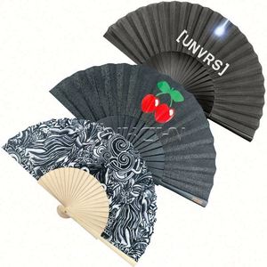 Abanico Plegable de Bambú Español de Alta Calidad con Logotipo Personalizado, Pintado a Mano, para Bodas, Fiestas, Arte Folclórico - Product Image 6