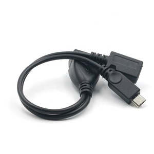 Nero 2 in 1 Durevole Ospite OTG Micro <span class=keywords><strong>USB</strong></span> di Alimentazione a Y Splitter <span class=keywords><strong>Adattatore</strong></span> <span class=keywords><strong>Usb</strong></span> a Micro 5 Pin Maschio <span class=keywords><strong>Femmina</strong></span> cavo - Product Image 2