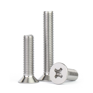 Viti per <span class=keywords><strong>Legno</strong></span> Personalizzate in Acciaio Inox 304, <span class=keywords><strong>Testa</strong></span> Piatta con Incavo a Croce, Metriche ISO - Product Image 4
