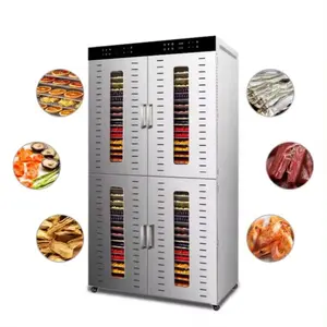 Mobile independent partition Food Fruit Dehydrator 80 trays Electric Cassava Drying Machine Large Capacity Jerky Dehydrator