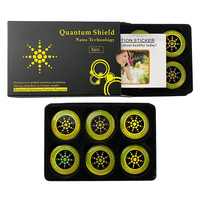 Patch anti-radiation tournesol pour téléphones portables et ordinateurs, bouclier EMR en tissu dentelle, autocollant de protection pour téléphone portable or et argent