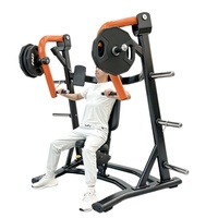 Máquina de entrenamiento de fuerza con placas de acero para press de pecho inclinado sentado, para culturismo y piernas, equipo de gimnasio comercial