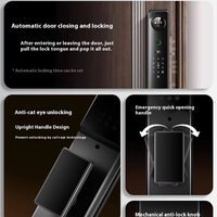 Cerradura Digital Tuya Más Vendida con Control Remoto, Videoportero, Reconocimiento Facial, Cerradura Inteligente Totalmente Automática para el Hogar