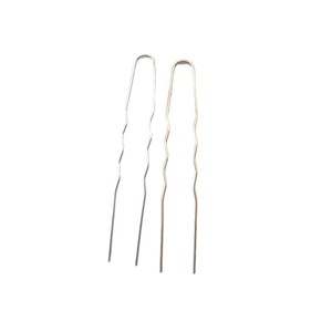 U Shaped Wave Pattern Hair <b>Clip</b> 1.2x70mm Copper Plated Gold <b>Silver</b> Hair Updo Accessory DIY Jewelry - Product Image 5