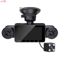 Nouvelle caméra DVR de voiture à 4 canaux caméra de cabine de vue arrière avant 1080P capteur G/Vision nocturne/moniteur de stationnement/marche arrière