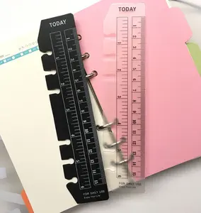 DIY Loose-Leaf máy tính xách tay phụ kiện nhựa Bookmark Cai Trị cho A5 A6 A7 nhà học tập văn phòng trường sử dụng - Product Image 1
