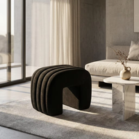 Pouf carré en velours pour chambre à coucher, tabouret d'appoint pour la maison, les hôtels et les restaurants, best-seller 2026, chaise ottoman de décoration intérieure