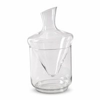 Carafe à vin en verre borosilicate de 1000 ml avec seau à glace, imprimée sur mesure pour Noël, pour cadeaux de fin d'année, OEM ODM