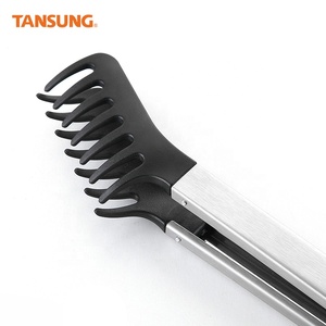 <span class=keywords><strong>Amazon</strong></span> Offre Spéciale En Acier Inoxydable de <span class=keywords><strong>Cuisine</strong></span> En Nylon Alimentaire Nouilles Pinces - Product Image 5