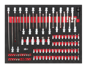 Chuyên Nghiệp Heavy-Duty 7-Ngăn Kéo Cán Kim Loại Công Cụ Tủ 279Pcs Tay Công Cụ Bộ Cho Nhà Để Xe Lưu Trữ Và Tự Động Sửa Chữa - Product Image 4