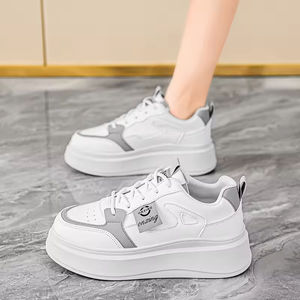 Zapatos Deportivos Transpirables Blancos para Mujer, Zapatos de Plataforma a la Moda para Caminar en Verano, Zapatos Casuales Versátiles para Primavera, Nuevos Estilos - Product Image 5