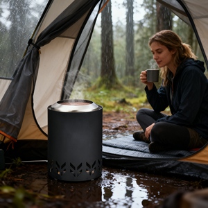 Réchaud à <span class=keywords><strong>bois</strong></span> pliable pour le camping, en titane, léger, pour la randonnée, équipement de randonnée ultraléger, <span class=keywords><strong>bushcraft</strong></span> - Product Image 2