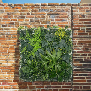 Mur végétal en herbe de Milan 50*50cm, décoration murale suspendue, panneau d'herbe verte artificielle, <span class=keywords><strong>haie</strong></span> de buis artificielle, toile de fond murale - Product Image 2