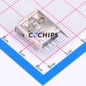 USB180-09-T1-W USB Connector Through hole Component (THT) Connector Type-A USB 2.0 Female Through Hole - Product Image 2