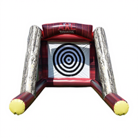 Jeu de lancer de hache gonflable interactif pour enfants, usage commercial extérieur, petit modèle