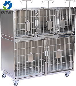 <span class=keywords><strong>Cage</strong></span> de clinique de haute qualité pour chiens Instrument vétérinaire de luxe Cages en acier inoxydable pour animaux de compagnie - Product Image 1