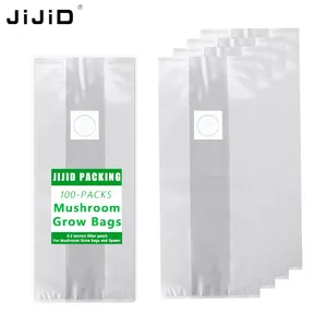 JIJID Customize Size Mushroom Grow Bag Mushroom Spawn Bags Free Samples Mushroom Growing Bag With Injection Port