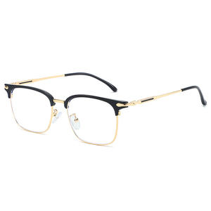 31129 Tr Monturas de Gafas Rectangulares de Media Montura, Anti-UV, Unisex, para Hombres y Mujeres, para Uso con Visión de Cerca - Product Image 2