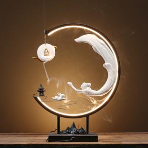 Lampe aromatique Chang'e volant vers la lune, ornement pour meuble TV, <span class=keywords><strong>table</strong></span> <span class=keywords><strong>basse</strong></span>, salon, décoration de cave à vin - Product Image 4